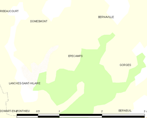 Poziția localității Épécamps