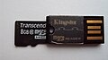 MicroSD-kaardi lugejaga USB-mälupulk