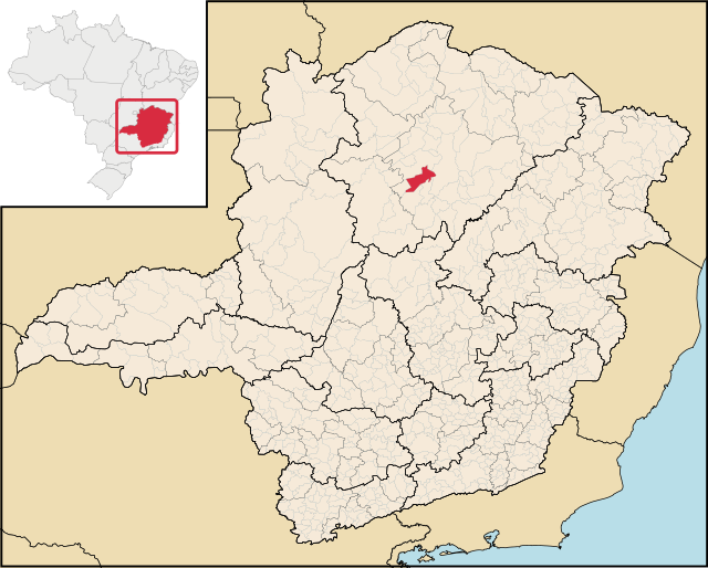 Localização de São João da Lagoa em Minas Gerais
