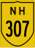 National Highway 307 marker