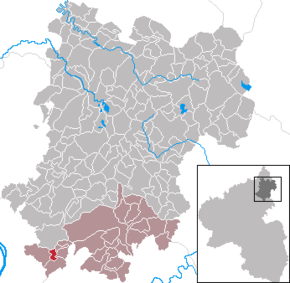 Poziția Neuhäusel pe harta districtului Westerwaldkreis
