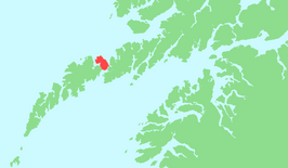 Kaart van Gimsøya