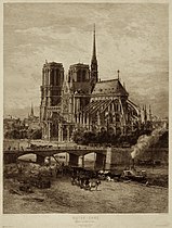 Notre-Dame ved slutten av 1800-tallet.