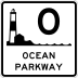 Ocean Parkway marker