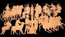 King Oenomaus, Hippodamia, and Olympian gods, Chariots, Olympic Games
