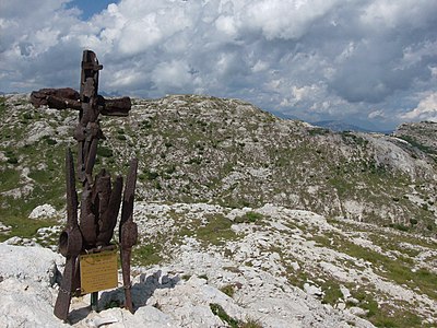 Monte Ortigara - kříž