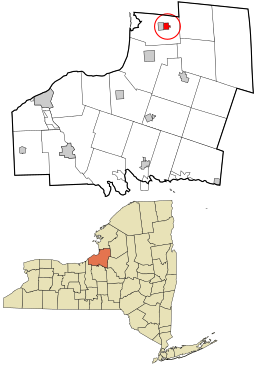 Location in Oswego County and the state of New York.