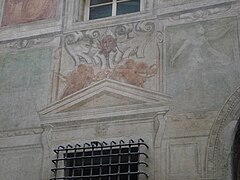 Palazzo Angelo Giovanni Spinola, frescoes on the facade