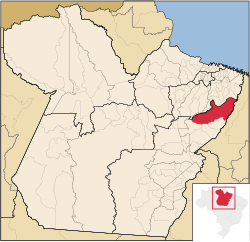 Localização de Paragominas no Pará