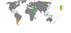 Land hvor Yara (grønt) er mye brukt