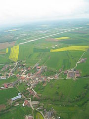 Vue aérienne de Puzieux (Vosges)