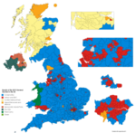 This map shows the Conservative Party landslide victory in 2019. Results of the 2019 General Election in the UK v2.png