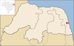 Location of Parnamirim in the State of Rio Grande do Norte