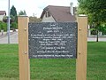 Plaque commémorative inaugurée par le premier ministre François Fillon.