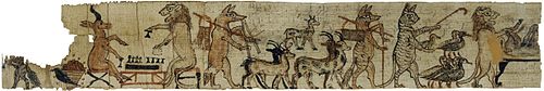 The satirical papyrus at the British Museum Satirical papyrus.jpg
