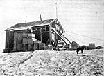 Holzhütte auf der Snow-Hill-Insel, errichtet im Februar 1902 von der schwedischen Antarktisexpedition unter Leitung von Otto Nordenskjöld.