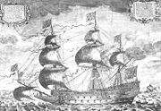 HMS Sovereign of the Seas, 102 guns, 1637.