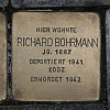 Stolperstein Mithrasstraße 82 für Richard Bohrmann