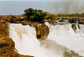 Tazua krioklys Kvange (Angola)