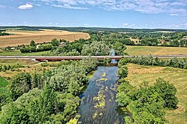 Le pont LGV sur l'Ognon.