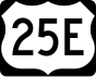 U.S. Route 25E marker