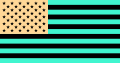 The U.S. flag inverted Stare at the middle stripe for around 25 to 30 seconds. If you look at a wall and blink rapidly, this image will appear in color.