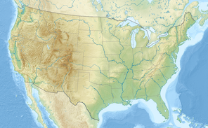 Озеро Роджерса. Карта розташування: США