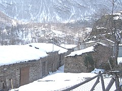 Valle del Pellice en invierno