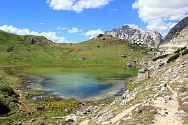 Le lac de Valparola.