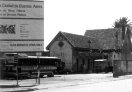 La estación utilizada como estacionamiento