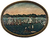 Visita de uma esquadra inglesa ao Rio de Janeiro. Coleção do Museu Histórico Nacional. (c. 1790).