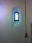 Possible Saxon window in the nave of Wormshill parish church.