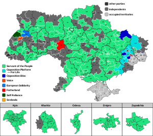 Ergebnisse in den Direktwahlkreisen (gewonnene Wahlkreise)