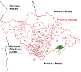 Ixtenco – Mappa