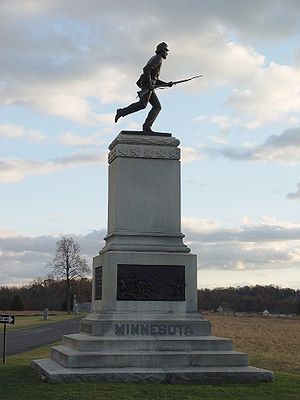 Monument to the 1st Minnesota Infantry at Gett...