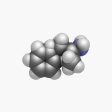 a 3d image of the amphetamine compound