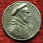 Anonimo, medaglia di alfonso carafa, 1565, piombo.JPG