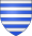 burelé d'argent et d'azur