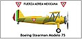 Boeing-Stearman Model 75, v barvách Fuerza Aérea Mexicana