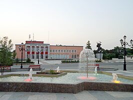 Het centrale plein van Borovan