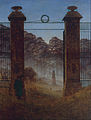 Standard for denne malen: Caspar David Friedrich (1774–1840) Inngangen til kirkegården (1825)