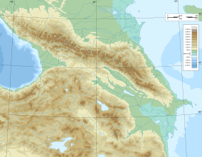 Map showing the location of Teberda Nature Reserve