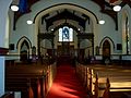 The interior of the church.