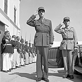 General Charles de Gaulle and General Charles Mast saluting at Tunis, Tunisia, 1943 Charles de Gaulle 1943 Tunisia.jpg