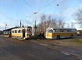 Motorwagen NESA 929 en bus KS 772 uit Kopenhagen.