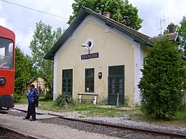 Het treinstation bij Drávafok