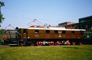 E 52 34 (EP 5 21534) Ausstellung 100 Jahre elektrische Eisenbahn