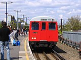 A60/62 Stock train terminating at New Cross in 2006 before the line was temporarily closed to incorporate the line into the LO Network.