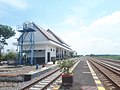 Bagor railway station's platform, 2019