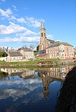 Le canal de la Sambre à l'Oise à Etreux (Aisne).